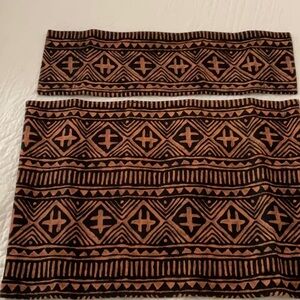 Director’s Chair Cover Batik Print. Rust/Black